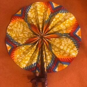 Vibrant Multicolor Hand Fan